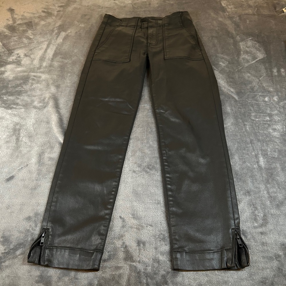 KUT From the Kloth Reese Black Ankle Straight‎ Pants Womens size 0 26x27"